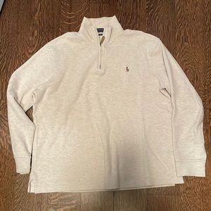 Men’s quarter zip pull over polo